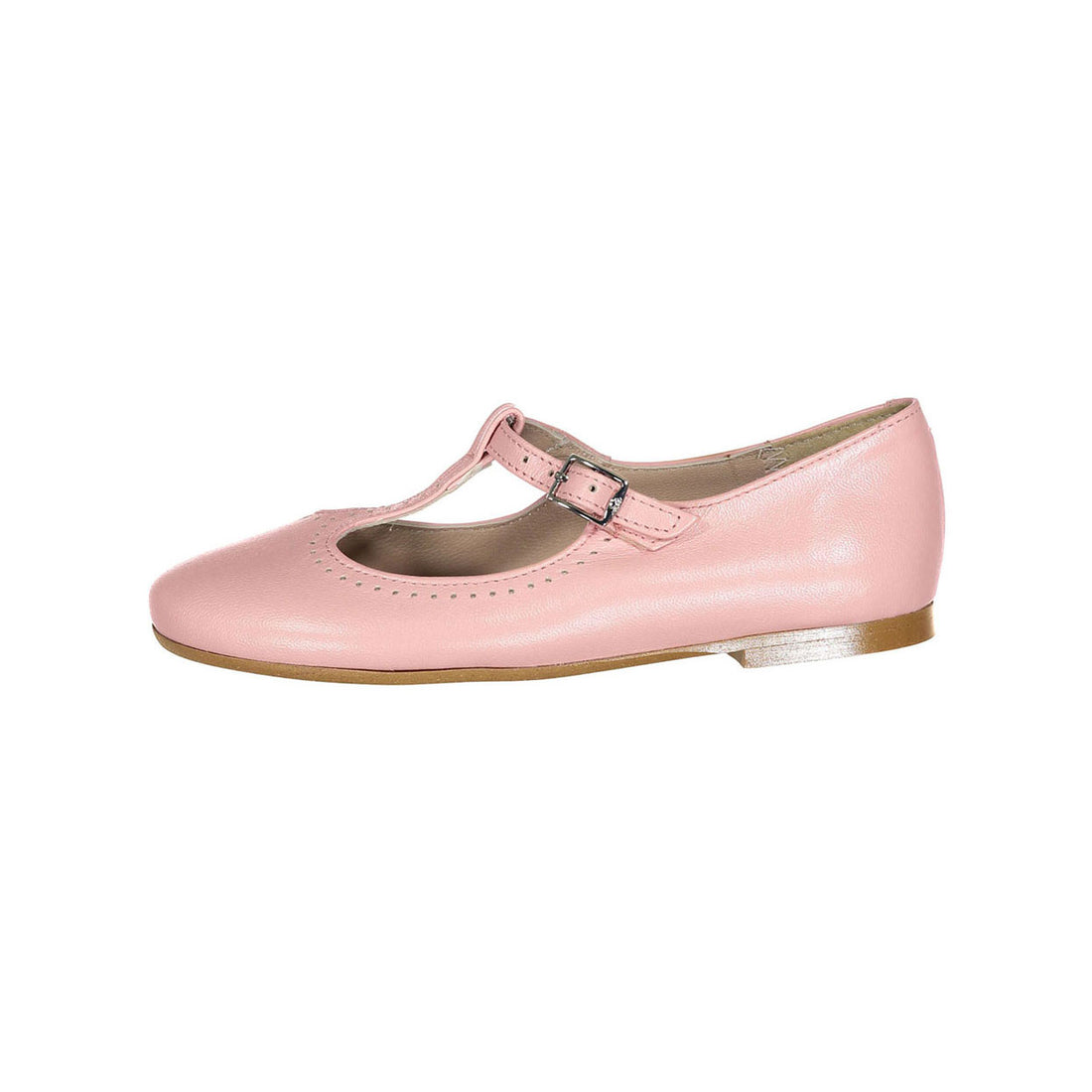 Papanatas Rose T- Strap Flats