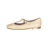 Papanatas Nude T-Strap Flats