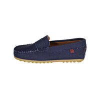 Papanatas Deep Navy Linen Loafers