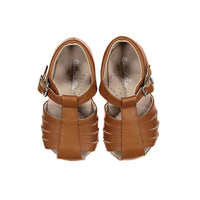 Papanatas Cognac Caged Baby Sandals