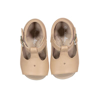 Papanatas Nude Leather Star Detail Sandals