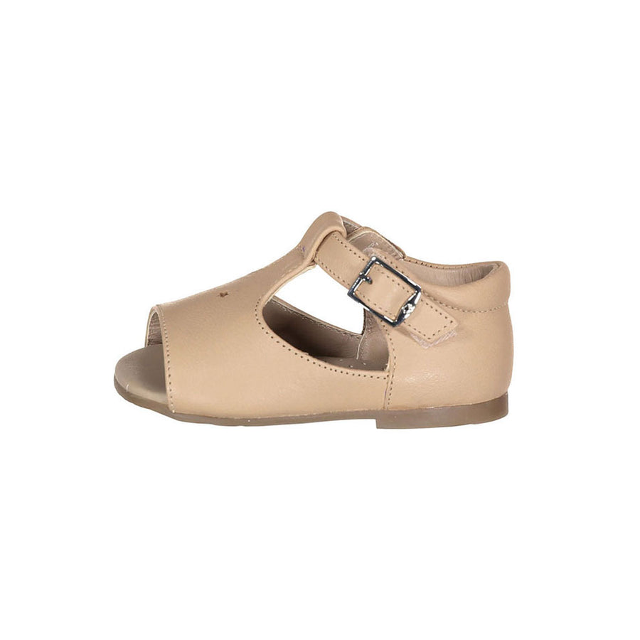 Papanatas Nude Leather Star Detail Sandals