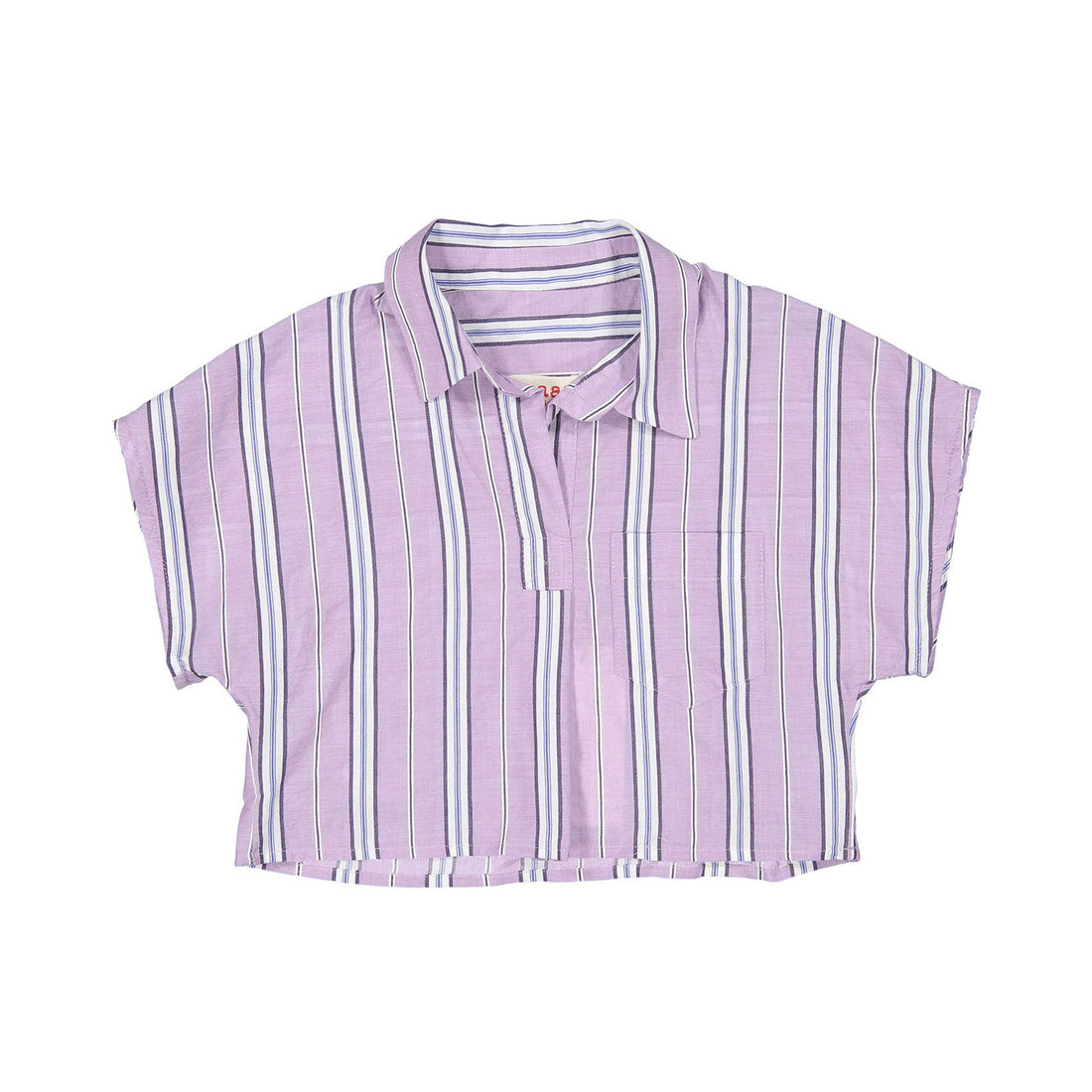 Maan Lilac Striped Fiesta Blouse