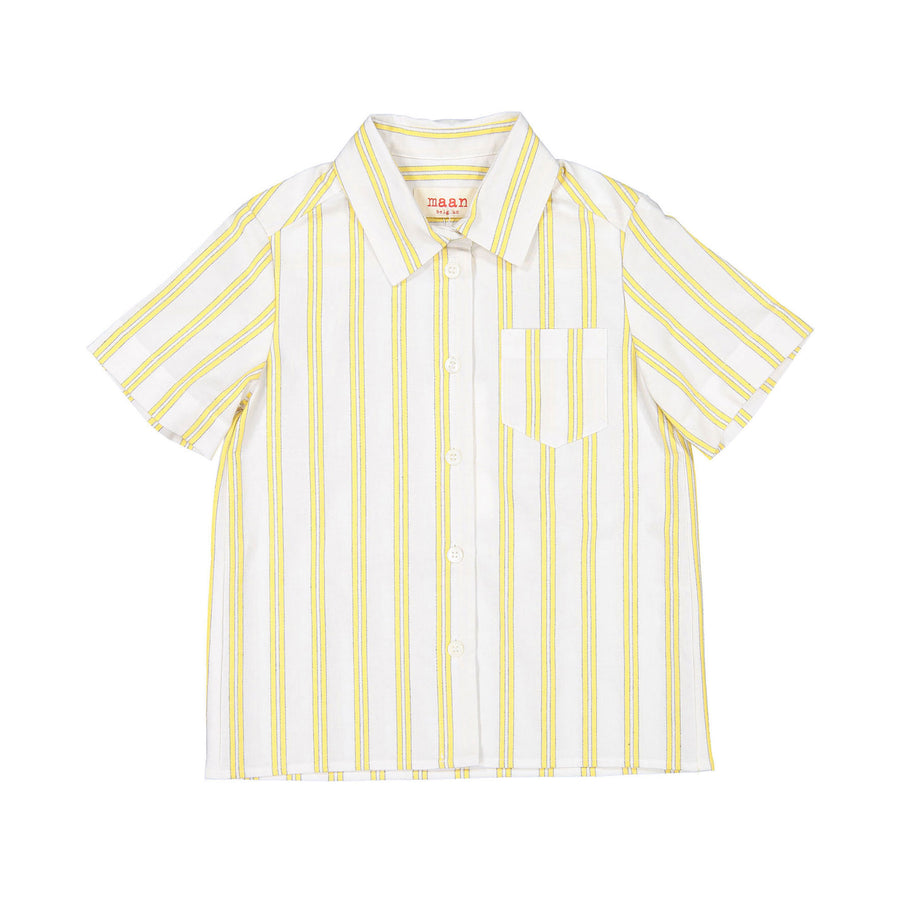 Maan Yellow Striped Fiat Shirt