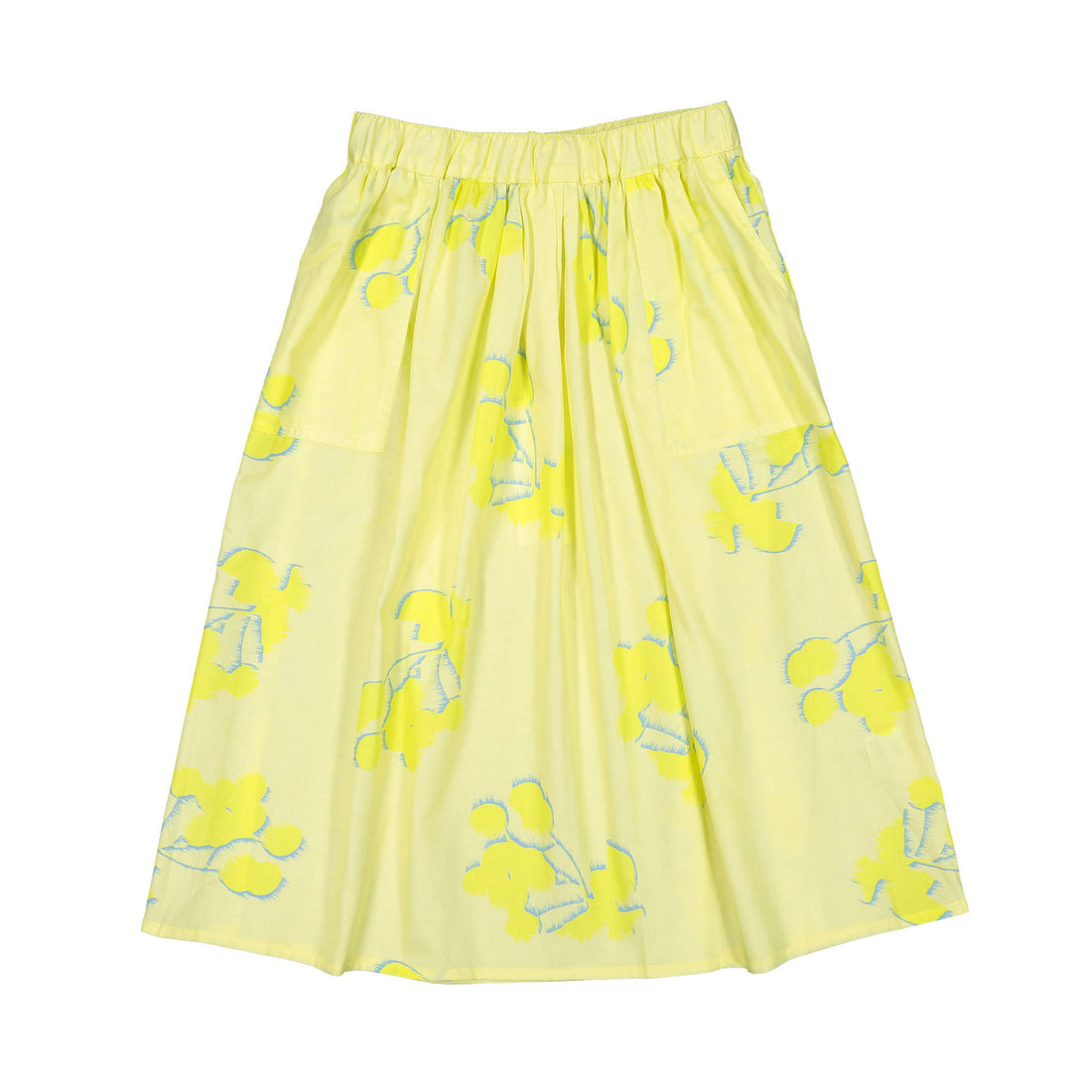 Maan Yellow Printed Datsun Long Skirt