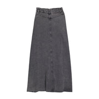 Ava Jeans Front Zip Pocket Skirt