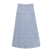 Ava Jeans Light Denim Wash Drop Waist Skirt
