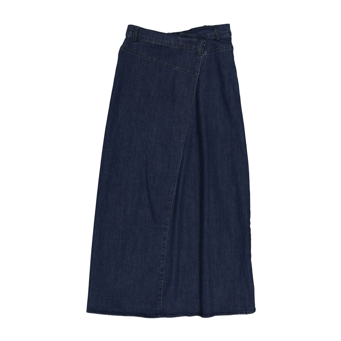 Ava Jeans Dark Denim A line Zip Skirt