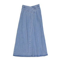 Ava Jeans Drop Zip Denim Wash Skirt