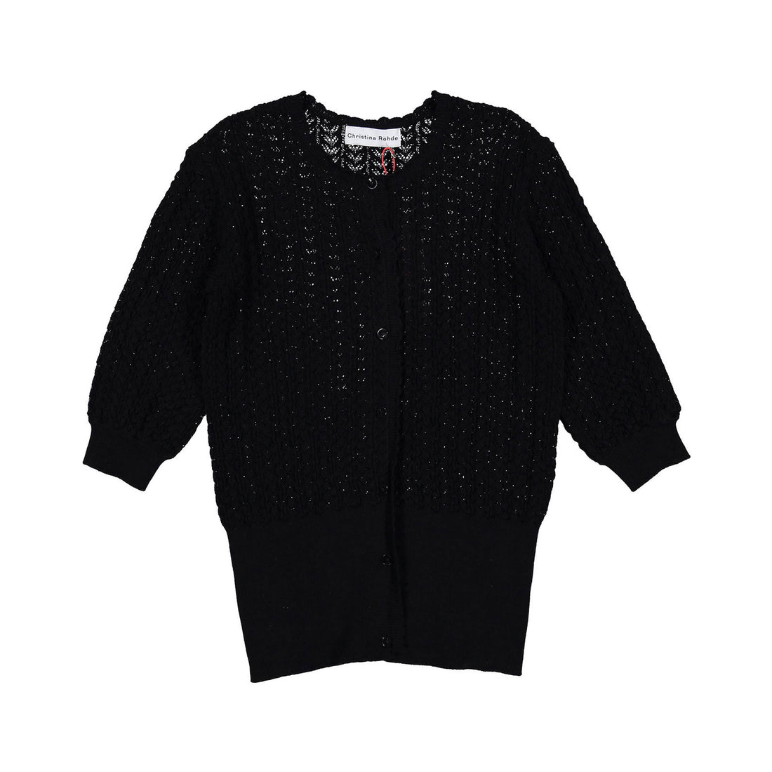 Christina Rohde Black Knit Cardigan