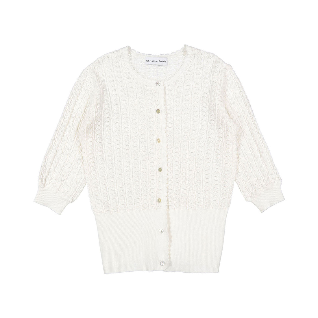 Christina Rohde Ivory Knit Cardigan