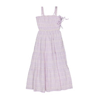 Les Coyotes De Paris Soft Orchid Embroidered Maxi Dress