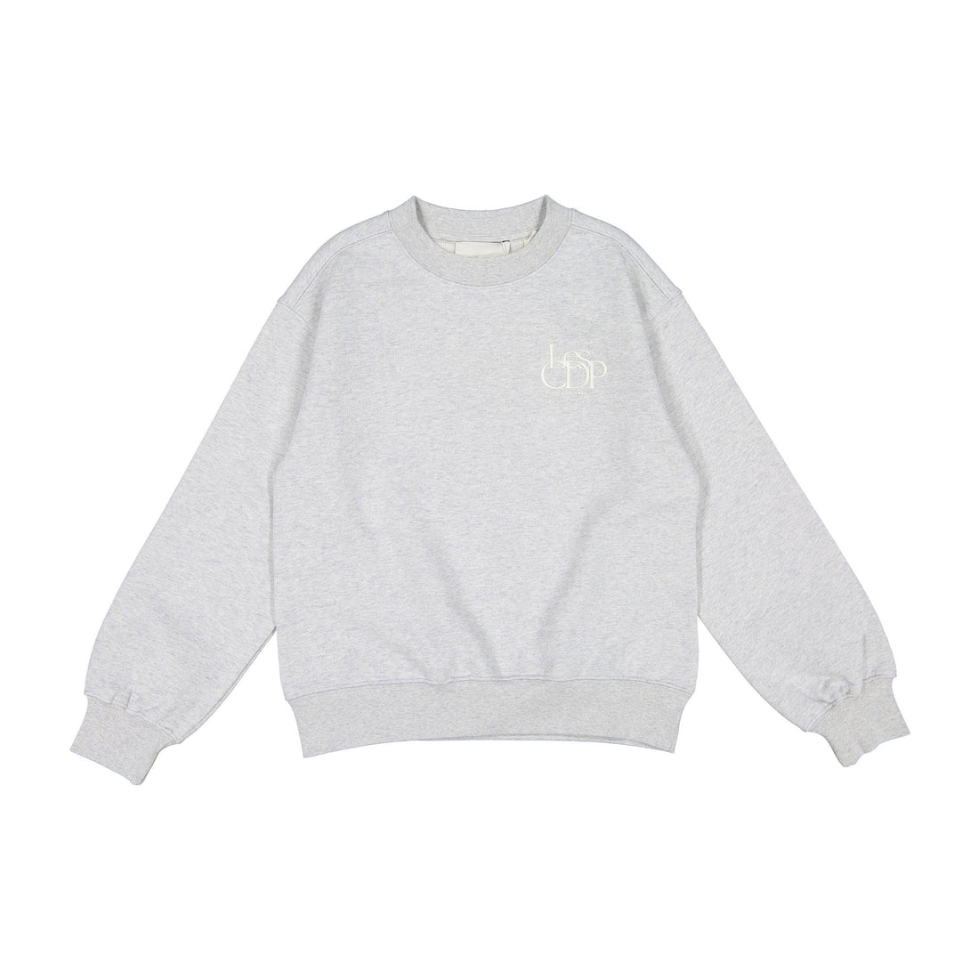 Les Coyotes De Paris Grey Melange Regular Fit Crewneck