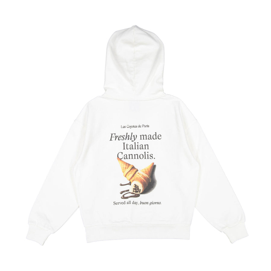 Les Coyotes De Paris Off White Oversized Cannoli Hoodie