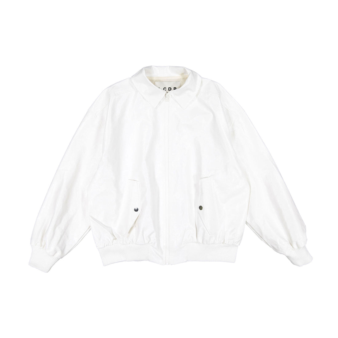 Les Coyotes De Paris Chalk White Oversized Coated Bomber