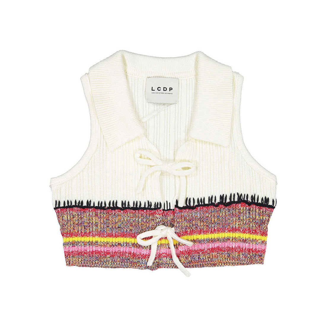 Les Coyotes De Paris Multi Color Knitted Space Yarn Gilet
