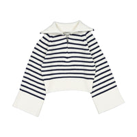 Les Coyotes De Paris Classic Stripe Half Zip Pullover