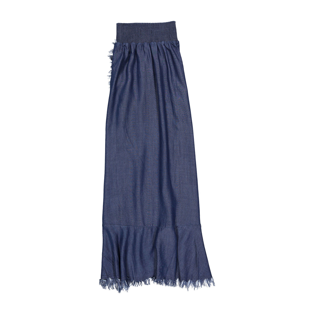 ROWE Blue Denim Fringes Skirt