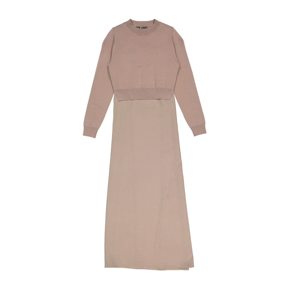 ROWE Brown Slip Dress Set