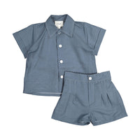 Pernille Blue Linen Theodor Set