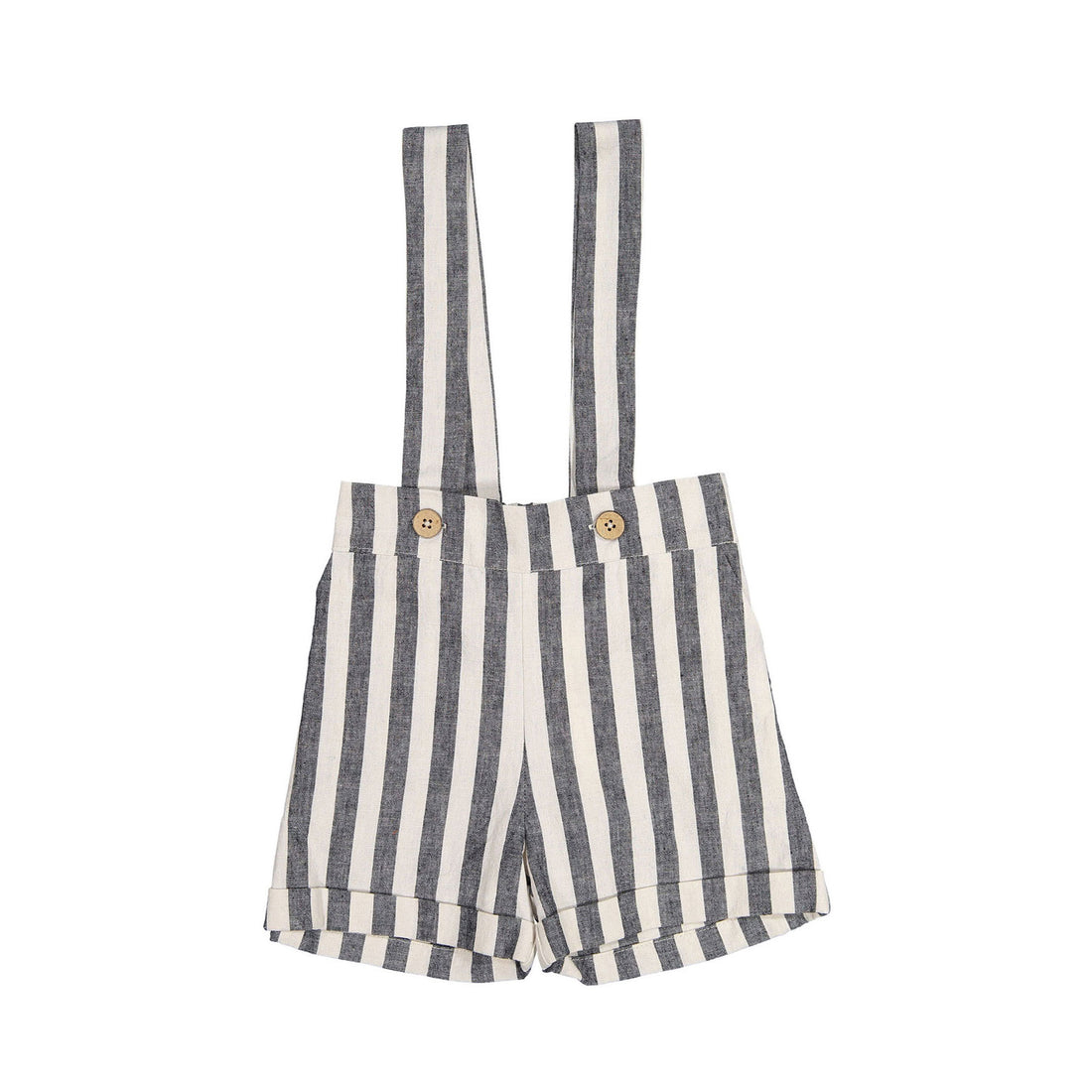 Pernille Grey/Ivory Stripe Suspender Shorts