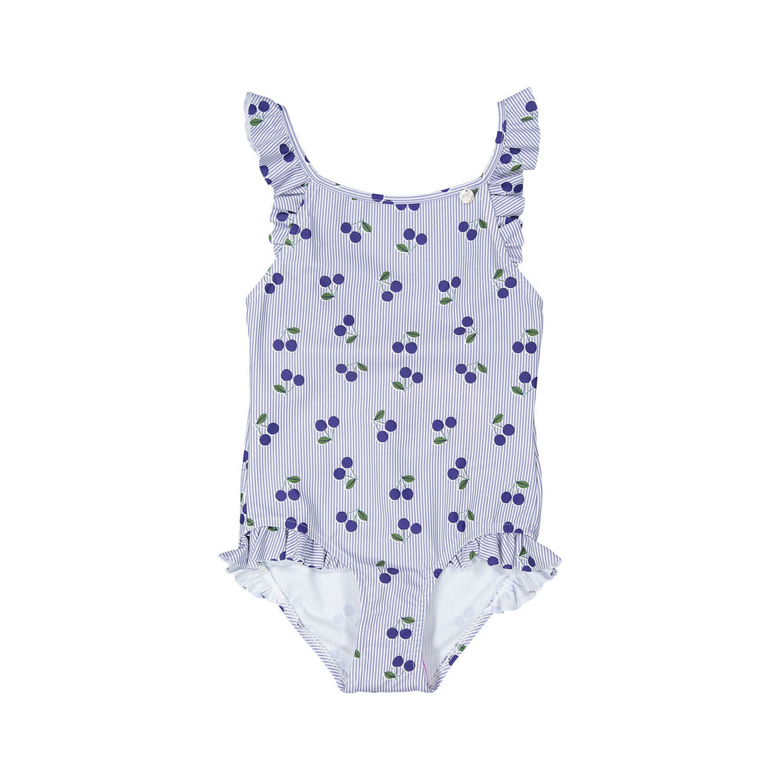 Bonpoint Blue Striped Cherry Roy Acapulco Swimsuit