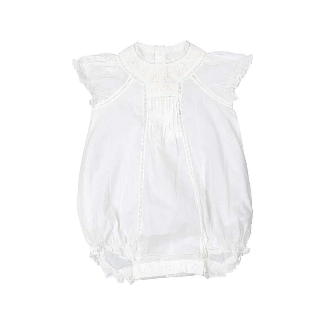 Bonpoint Off White Pelotti Romper