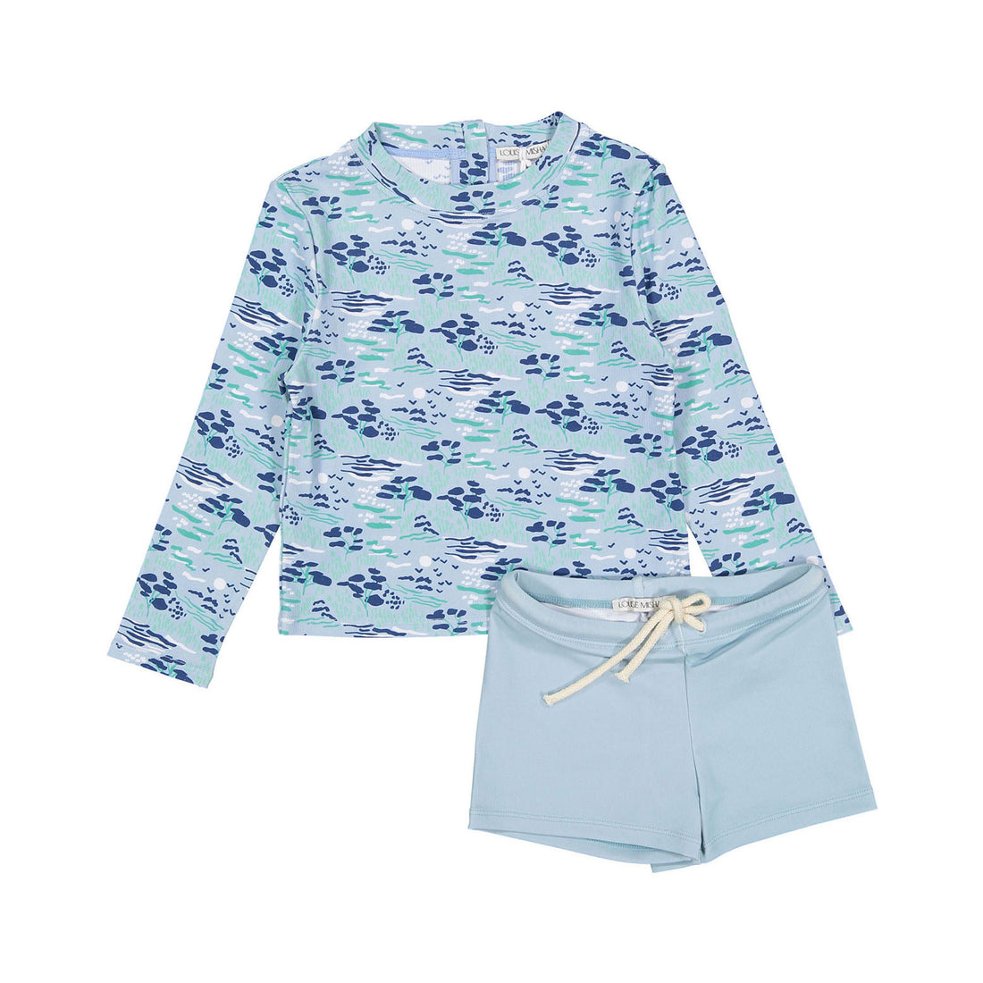 Louise Misha Blue Pastoral Fields Agik Bathing Set