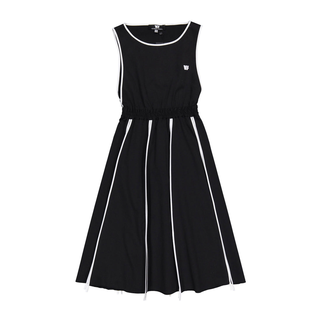 Venera Arapu Black Mocha Foam Over Dress