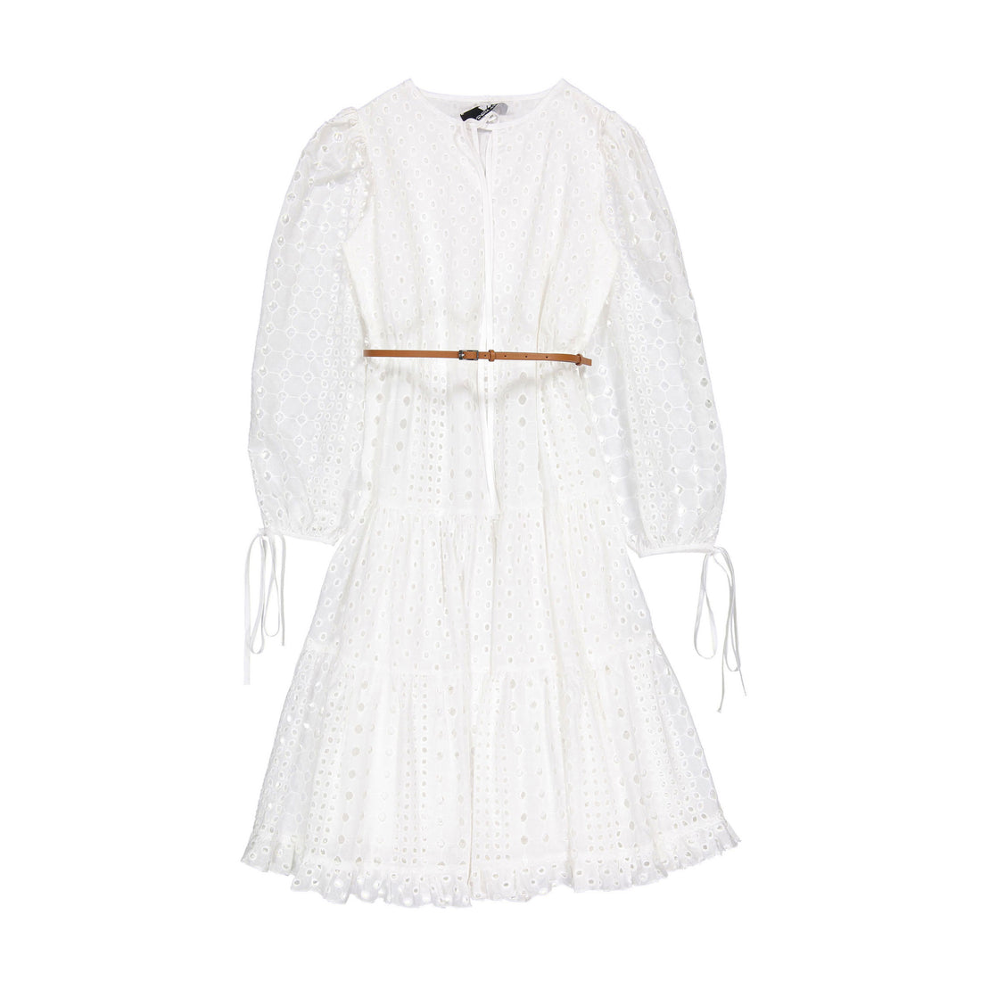 Venera Arapu White Snowy Pitch Dress