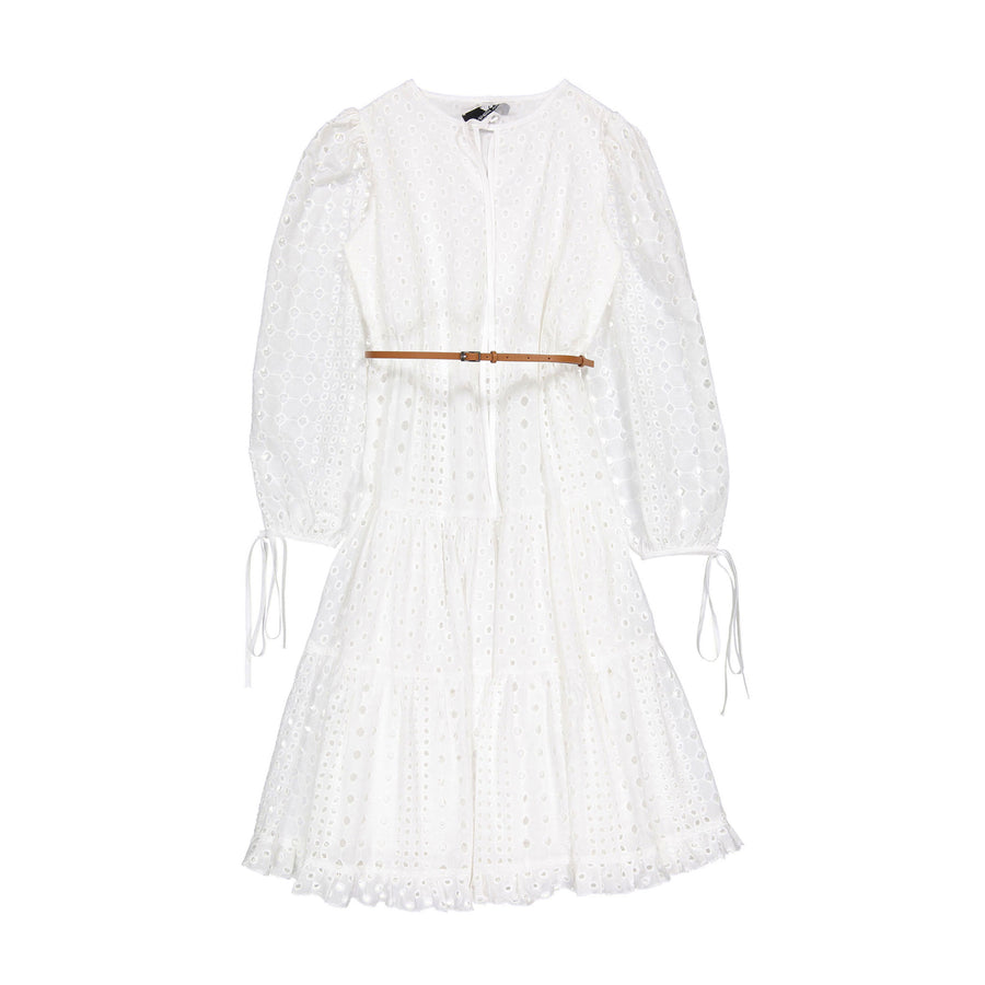 Venera Arapu White Snowy Pitch Dress