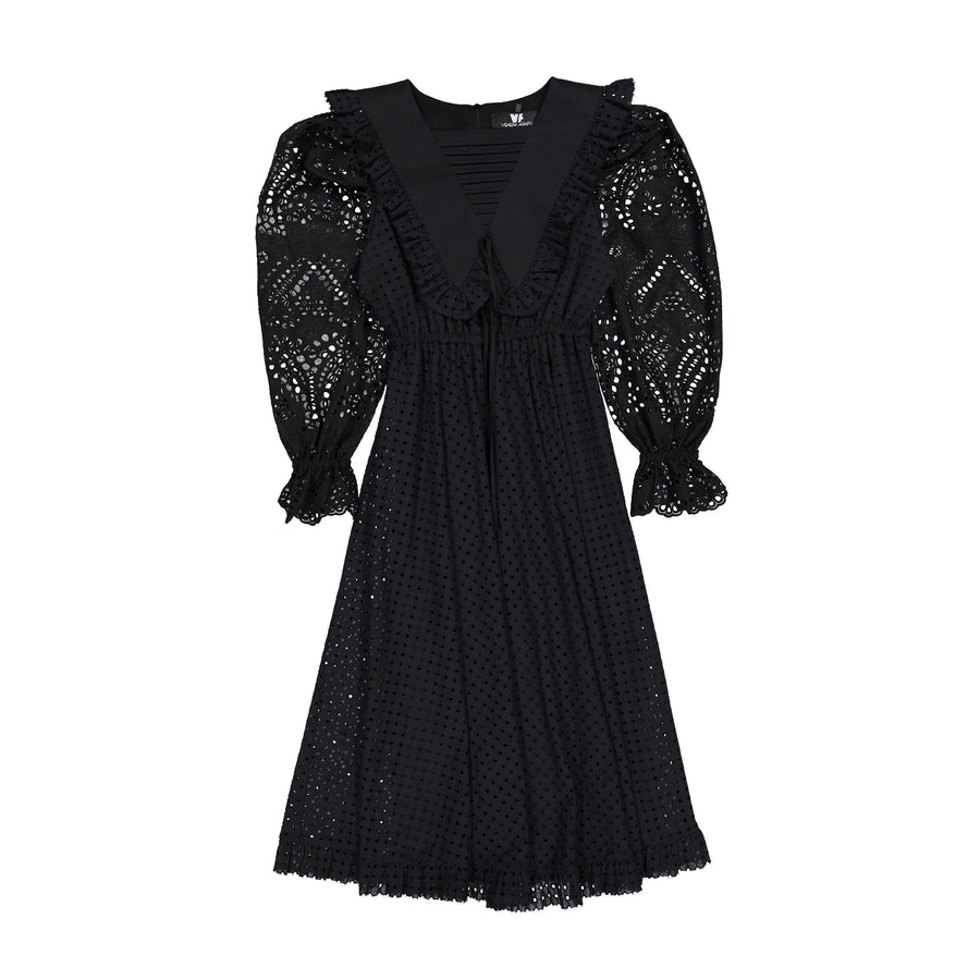 Venera Arapu Black Ying Contrast Dress