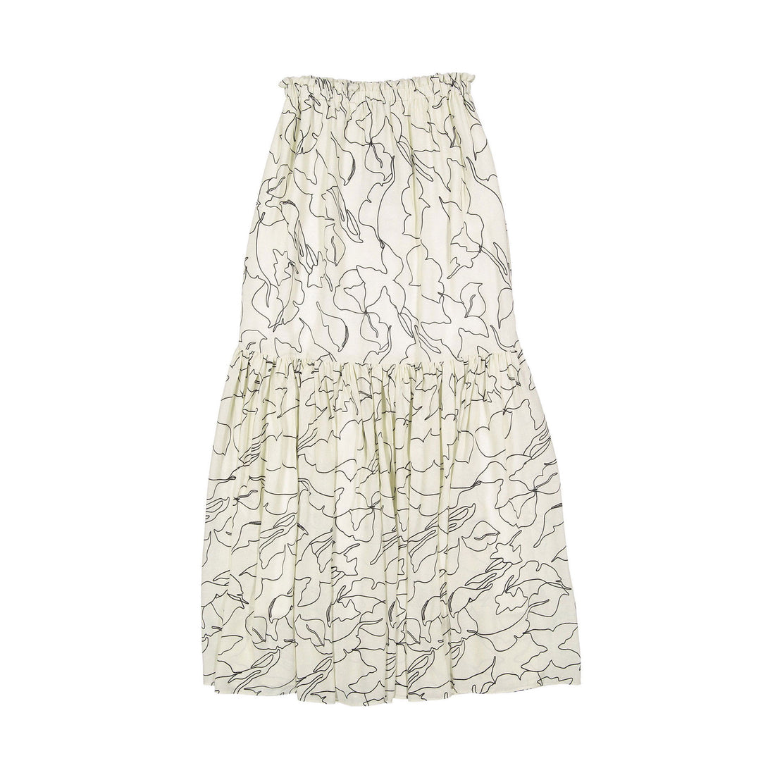 Venera Arapu Ivory Moon Side Skirt