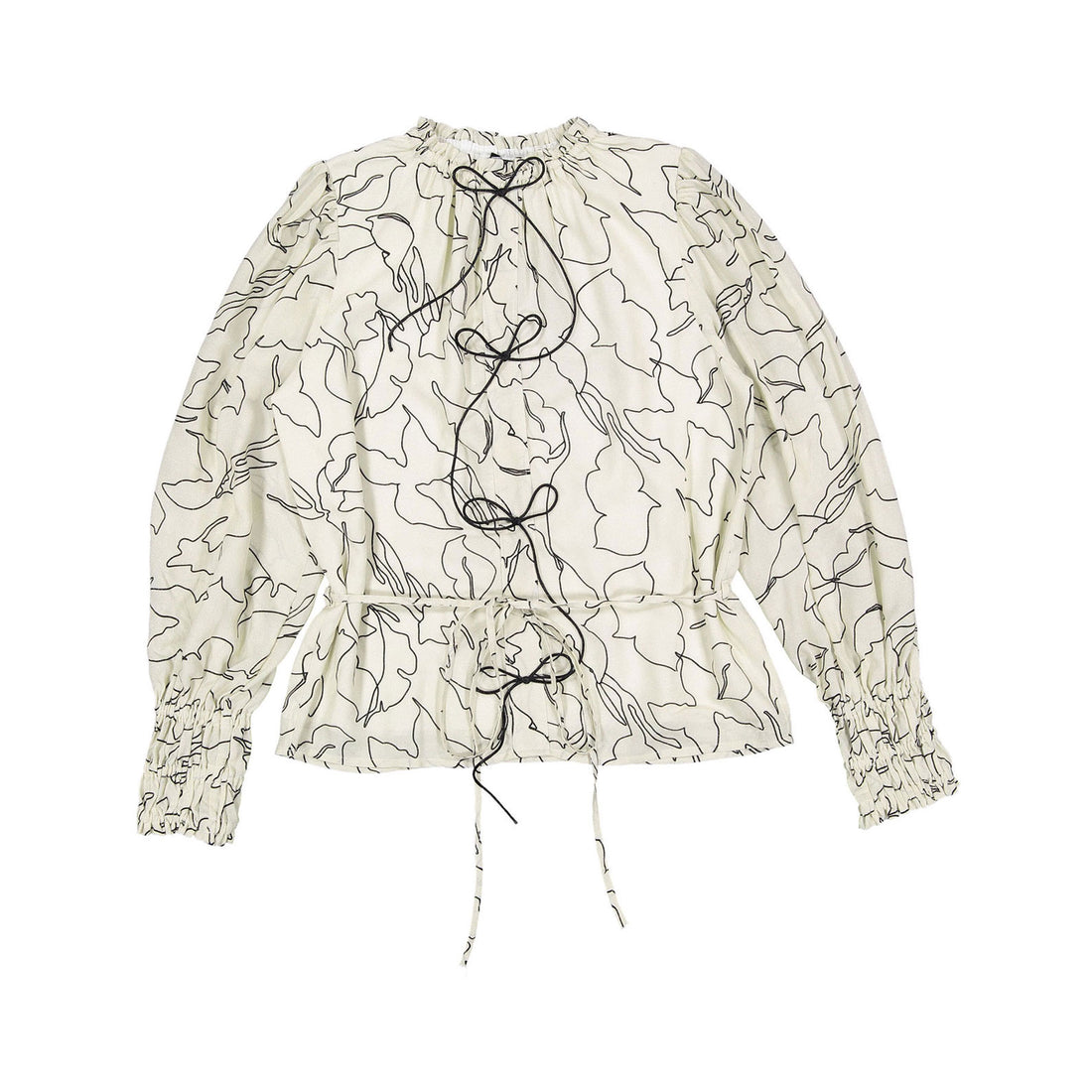 Venera Arapu Ivory Moon Eclipse Blouse