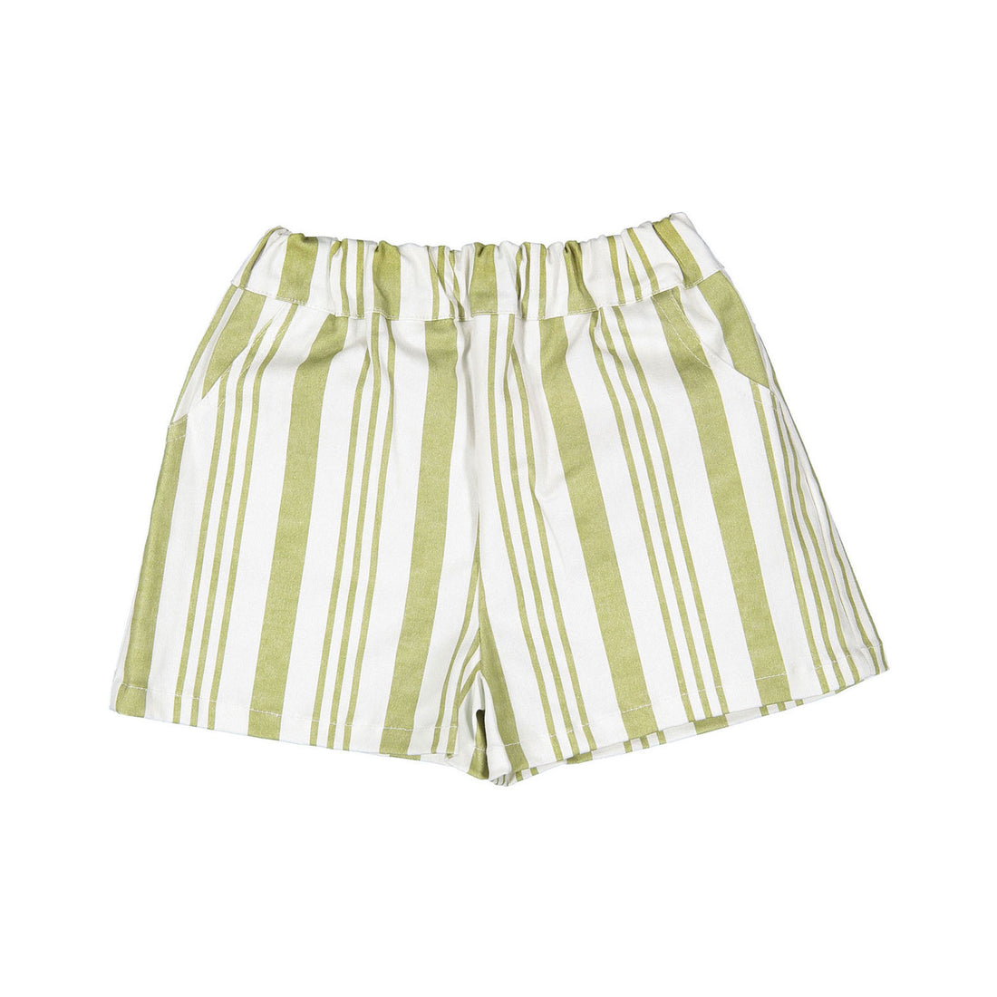 Birinit Pistachio Stripe Denim Short
