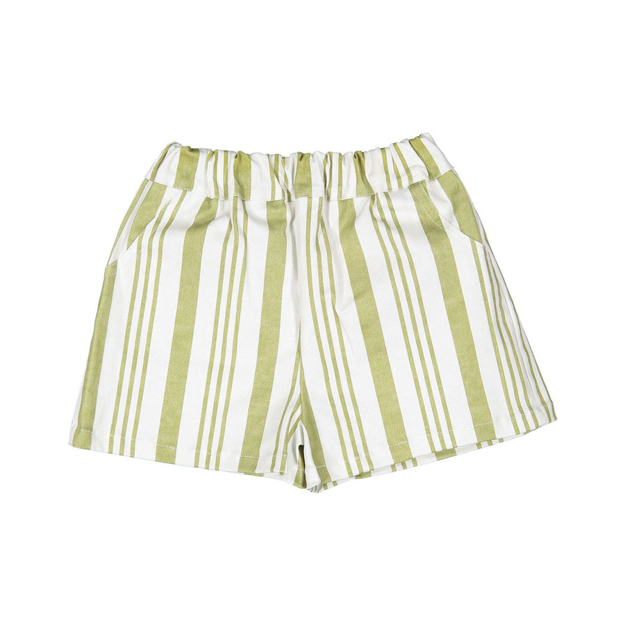 Birinit Pistachio Stripe Denim Short