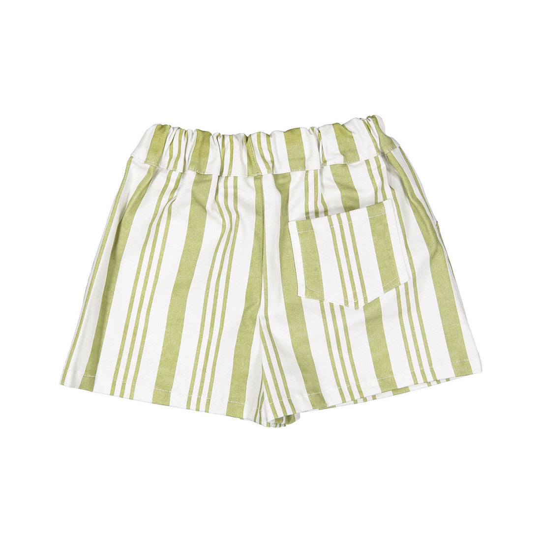 Birinit Pistachio Stripe Denim Short