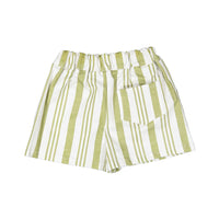 Birinit Pistachio Stripe Denim Short