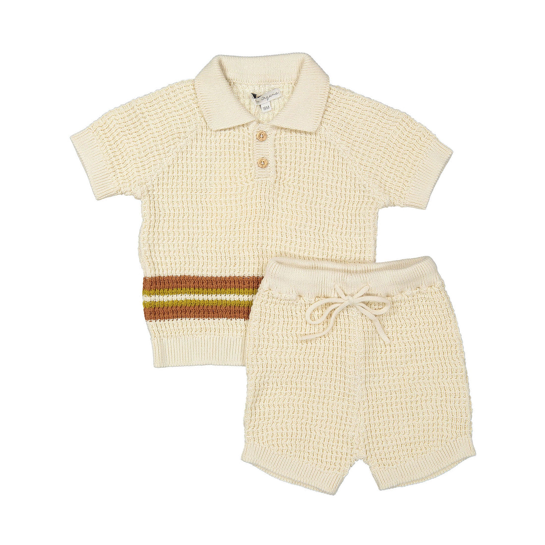 Bebe Organic Natural Stripe Thomas Set