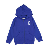 Golden Goose Mazarine Blue Zipped Sweatshirt Hoodie