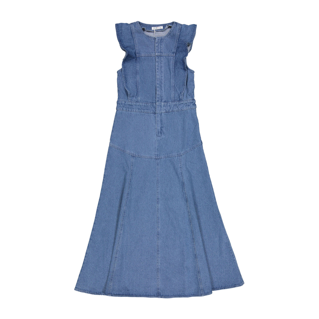 Coco Blanc Blue Denim Maxi Zipper Jumper