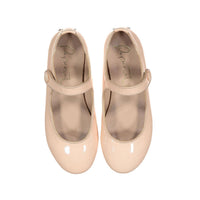 Papanatas Light Beige Leather Mary Janes