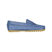 Papanatas Ocean Blue Logo Stamp Loafers
