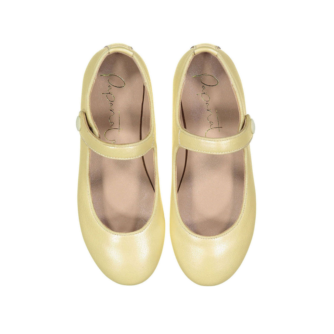 Papanatas Gold Mary Janes
