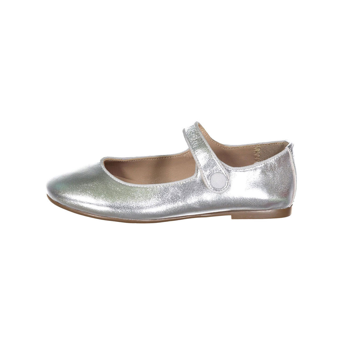Papanatas Silver Metalic Mary Janes