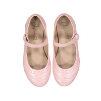 Papanatas Pale Pink Wingtip Mary Janes