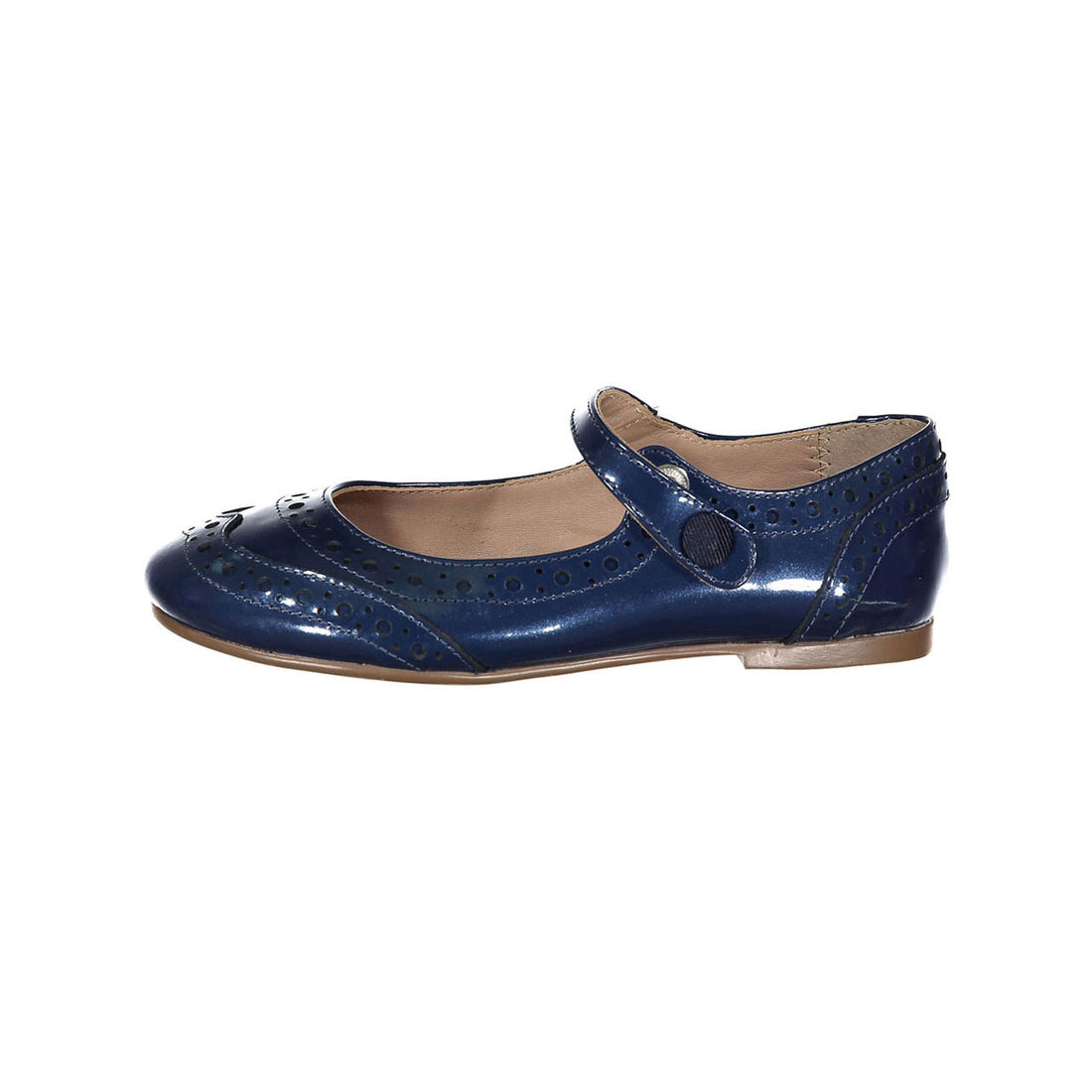 Papanatas Navy Wingtip Mary Janes