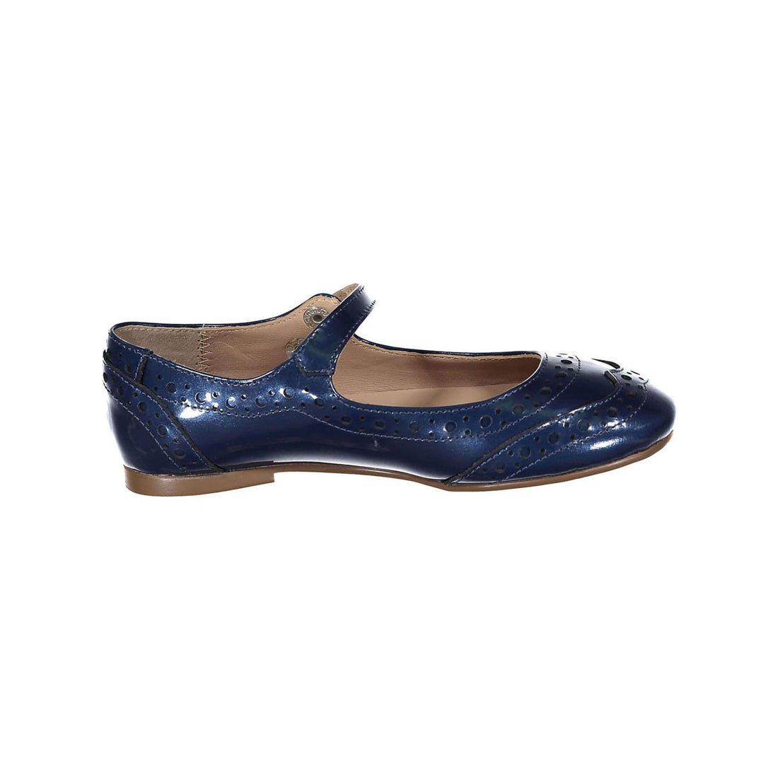 Papanatas Navy Wingtip Mary Janes