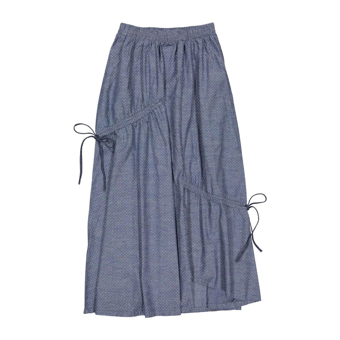 FYI Denim Polka Dot Ties Skirt