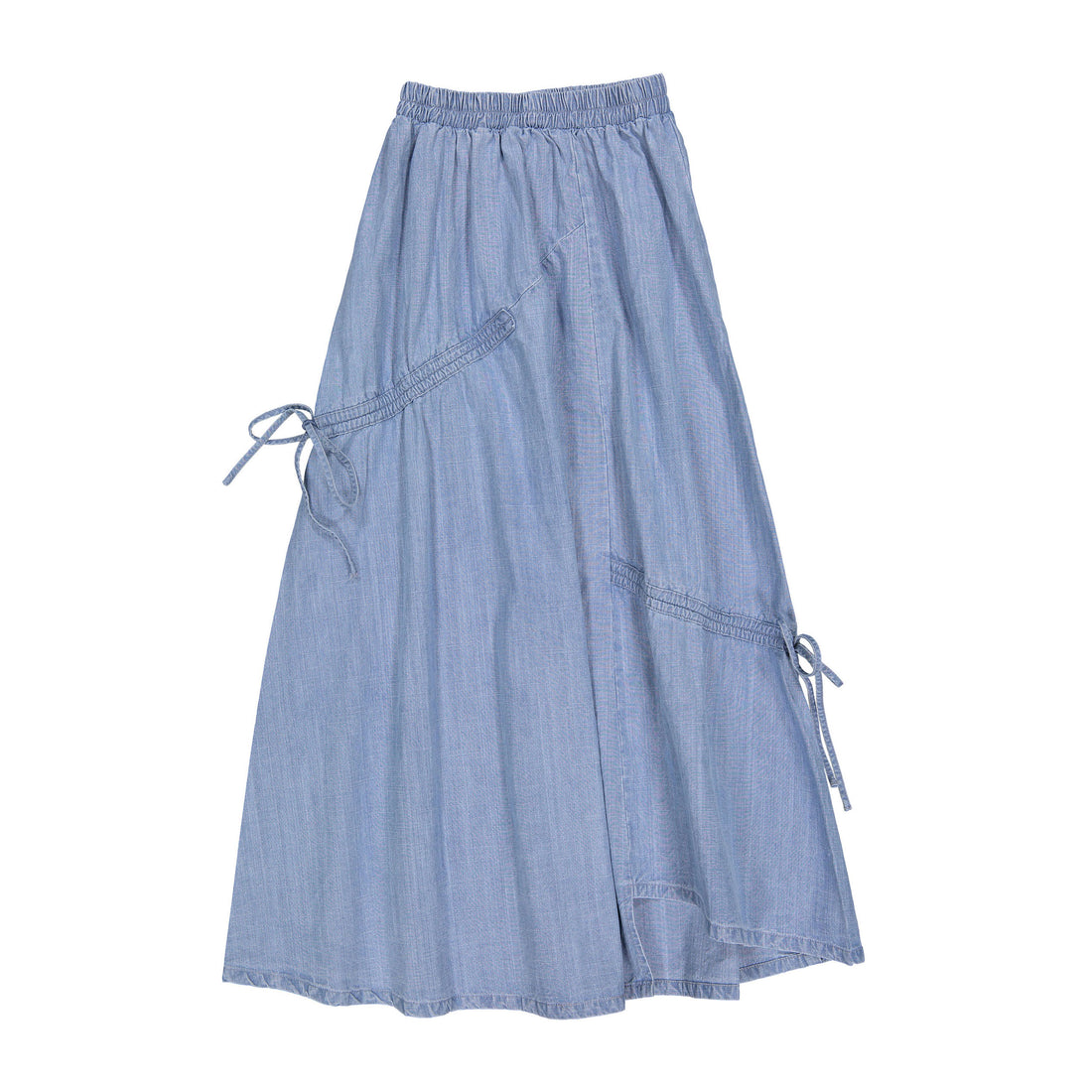 FYI Light Denim Ties Skirt